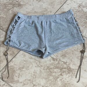 Akira rhinestone cut out shorts size XL